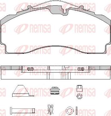 Kawe JCA1704.80 - Kit pastiglie freno, Freno a disco autozon.pro