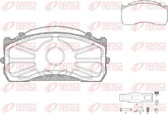 Kawe JCA815.80 - Kit pastiglie freno, Freno a disco autozon.pro