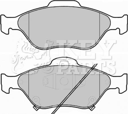 Key Parts KBP1999 - Kit pastiglie freno, Freno a disco autozon.pro