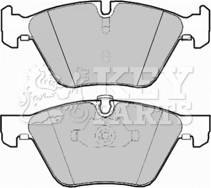 Key Parts KBP1948 - Kit pastiglie freno, Freno a disco autozon.pro