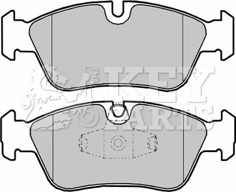 Key Parts KBP1959 - Kit pastiglie freno, Freno a disco autozon.pro