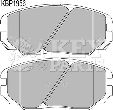 Key Parts KBP1956 - Kit pastiglie freno, Freno a disco autozon.pro