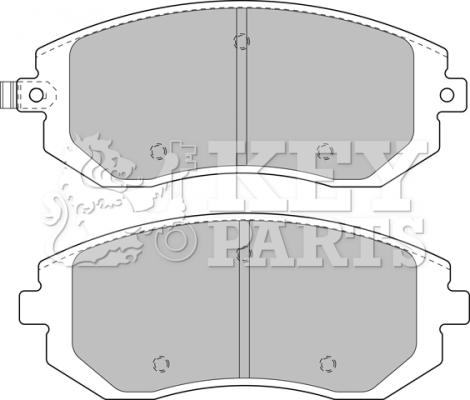 Key Parts KBP1905 - Kit pastiglie freno, Freno a disco autozon.pro