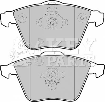 Key Parts KBP1903 - Kit pastiglie freno, Freno a disco autozon.pro