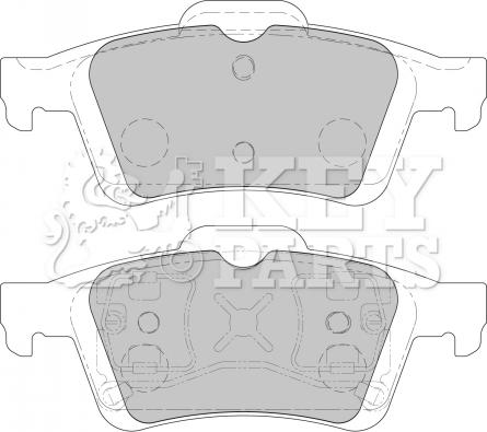 Key Parts KBP1938 - Kit pastiglie freno, Freno a disco autozon.pro