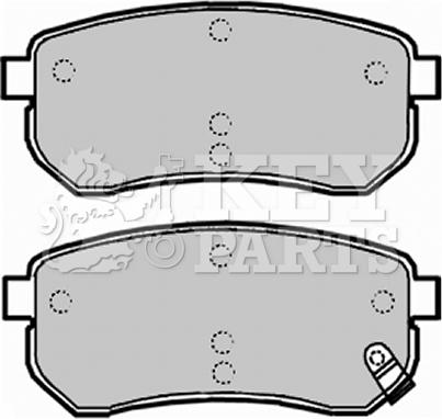 Key Parts KBP1932 - Kit pastiglie freno, Freno a disco autozon.pro