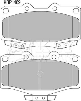 Key Parts KBP1469 - Kit pastiglie freno, Freno a disco autozon.pro