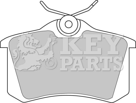 Key Parts KBP1542 - Kit pastiglie freno, Freno a disco autozon.pro