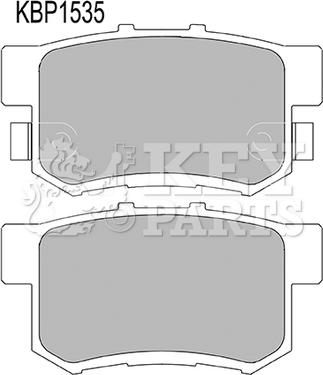 Key Parts KBP1535 - Kit pastiglie freno, Freno a disco autozon.pro