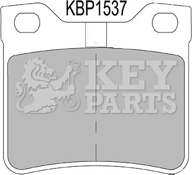 Key Parts KBP1537 - Kit pastiglie freno, Freno a disco autozon.pro