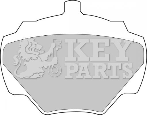 Key Parts KBP1528 - Kit pastiglie freno, Freno a disco autozon.pro