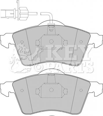 Key Parts KBP1692 - Kit pastiglie freno, Freno a disco autozon.pro