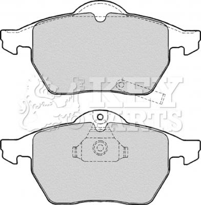 Key Parts KBP1643 - Kit pastiglie freno, Freno a disco autozon.pro