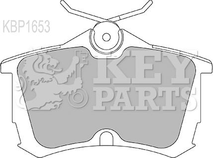 Key Parts KBP1653 - Kit pastiglie freno, Freno a disco autozon.pro