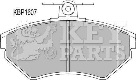 Key Parts KBP1607 - Kit pastiglie freno, Freno a disco autozon.pro