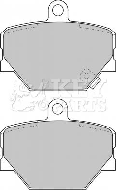 Key Parts KBP1679 - Kit pastiglie freno, Freno a disco autozon.pro