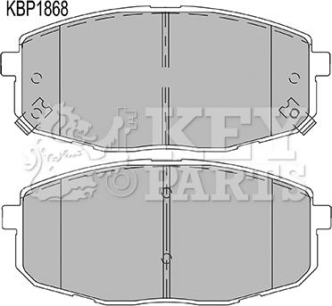 Key Parts KBP1868 - Kit pastiglie freno, Freno a disco autozon.pro