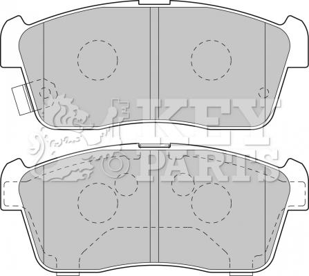 Key Parts KBP1801 - Kit pastiglie freno, Freno a disco autozon.pro