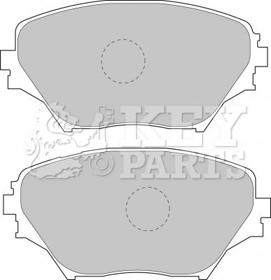 Key Parts KBP1803 - Kit pastiglie freno, Freno a disco autozon.pro