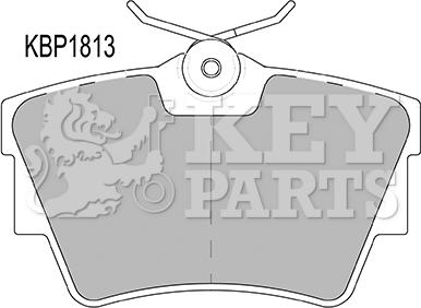 Key Parts KBP1813 - Kit pastiglie freno, Freno a disco autozon.pro