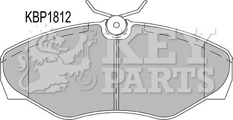 Key Parts KBP1812 - Kit pastiglie freno, Freno a disco autozon.pro