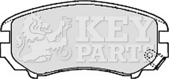 Key Parts KBP1884 - Kit pastiglie freno, Freno a disco autozon.pro