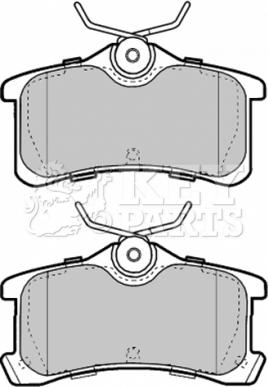 Key Parts KBP1885 - Kit pastiglie freno, Freno a disco autozon.pro