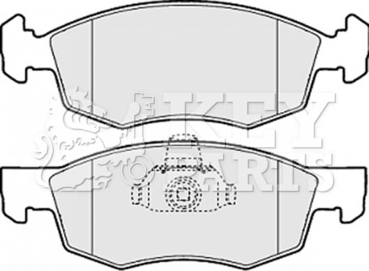 Key Parts KBP1886 - Kit pastiglie freno, Freno a disco autozon.pro