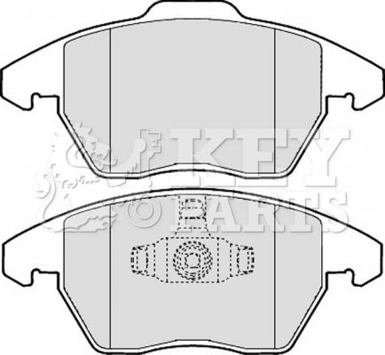 Key Parts KBP1888 - Kit pastiglie freno, Freno a disco autozon.pro