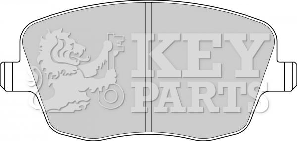 Key Parts KBP1825 - Kit pastiglie freno, Freno a disco autozon.pro