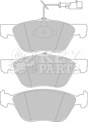 Key Parts KBP1396 - Kit pastiglie freno, Freno a disco autozon.pro