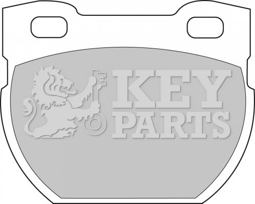 Key Parts KBP1250 - Kit pastiglie freno, Freno a disco autozon.pro