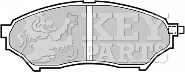 Key Parts KBP1759 - Kit pastiglie freno, Freno a disco autozon.pro