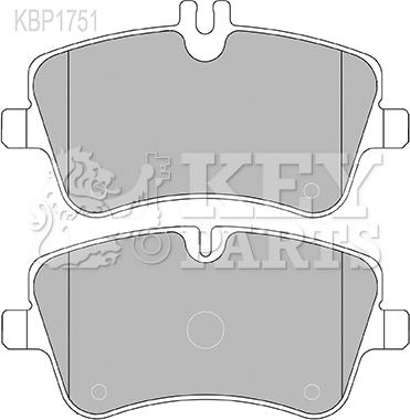 Key Parts KBP1751 - Kit pastiglie freno, Freno a disco autozon.pro