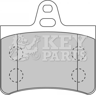 Key Parts KBP1710 - Kit pastiglie freno, Freno a disco autozon.pro