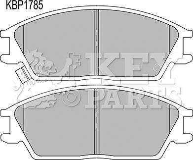 Key Parts KBP1785 - Kit pastiglie freno, Freno a disco autozon.pro