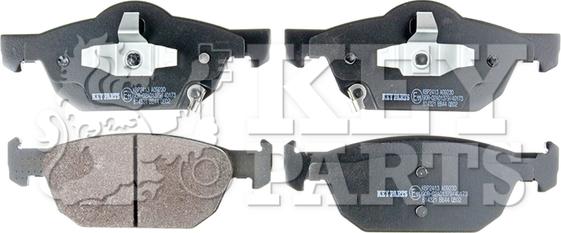 Key Parts KBP2413 - Kit pastiglie freno, Freno a disco autozon.pro