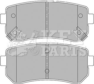 Key Parts KBP2424 - Kit pastiglie freno, Freno a disco autozon.pro