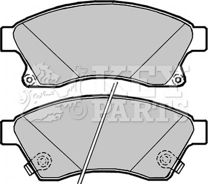 Key Parts KBP2090 - Kit pastiglie freno, Freno a disco autozon.pro