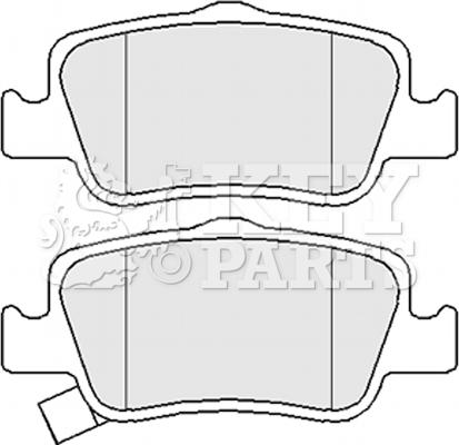 Key Parts KBP2056 - Kit pastiglie freno, Freno a disco autozon.pro