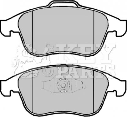 Key Parts KBP2064 - Kit pastiglie freno, Freno a disco autozon.pro