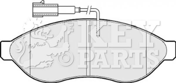 Key Parts KBP2001 - Kit pastiglie freno, Freno a disco autozon.pro