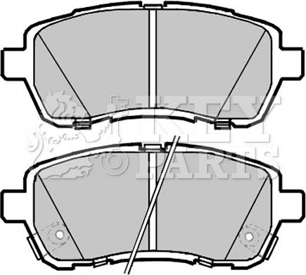 Key Parts KBP2085 - Kit pastiglie freno, Freno a disco autozon.pro