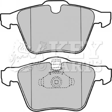 Key Parts KBP2022 - Kit pastiglie freno, Freno a disco autozon.pro