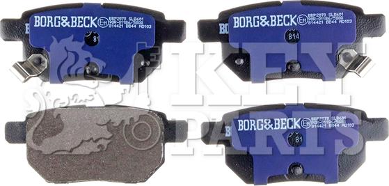 Key Parts KBP2070 - Kit pastiglie freno, Freno a disco autozon.pro