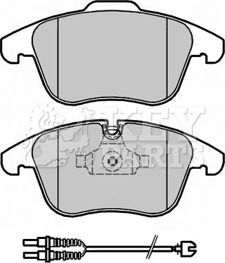 Key Parts KBP2184 - Kit pastiglie freno, Freno a disco autozon.pro