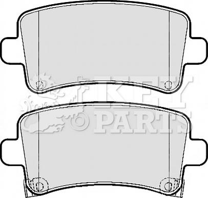 Key Parts KBP2120 - Kit pastiglie freno, Freno a disco autozon.pro