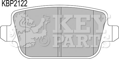 Key Parts KBP2122 - Kit pastiglie freno, Freno a disco autozon.pro