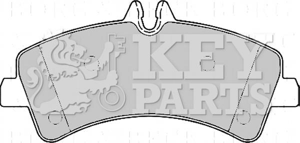 Key Parts KBP2170 - Kit pastiglie freno, Freno a disco autozon.pro