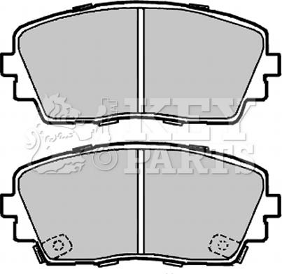 Key Parts KBP2332 - Kit pastiglie freno, Freno a disco autozon.pro